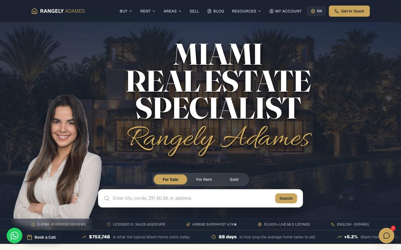 Real estate website with an AI lead assistant
